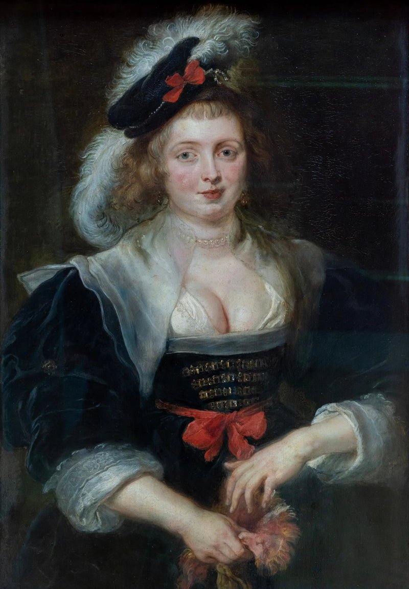 Porträtt av Hélène Fourment - Peter Paul Rubens
