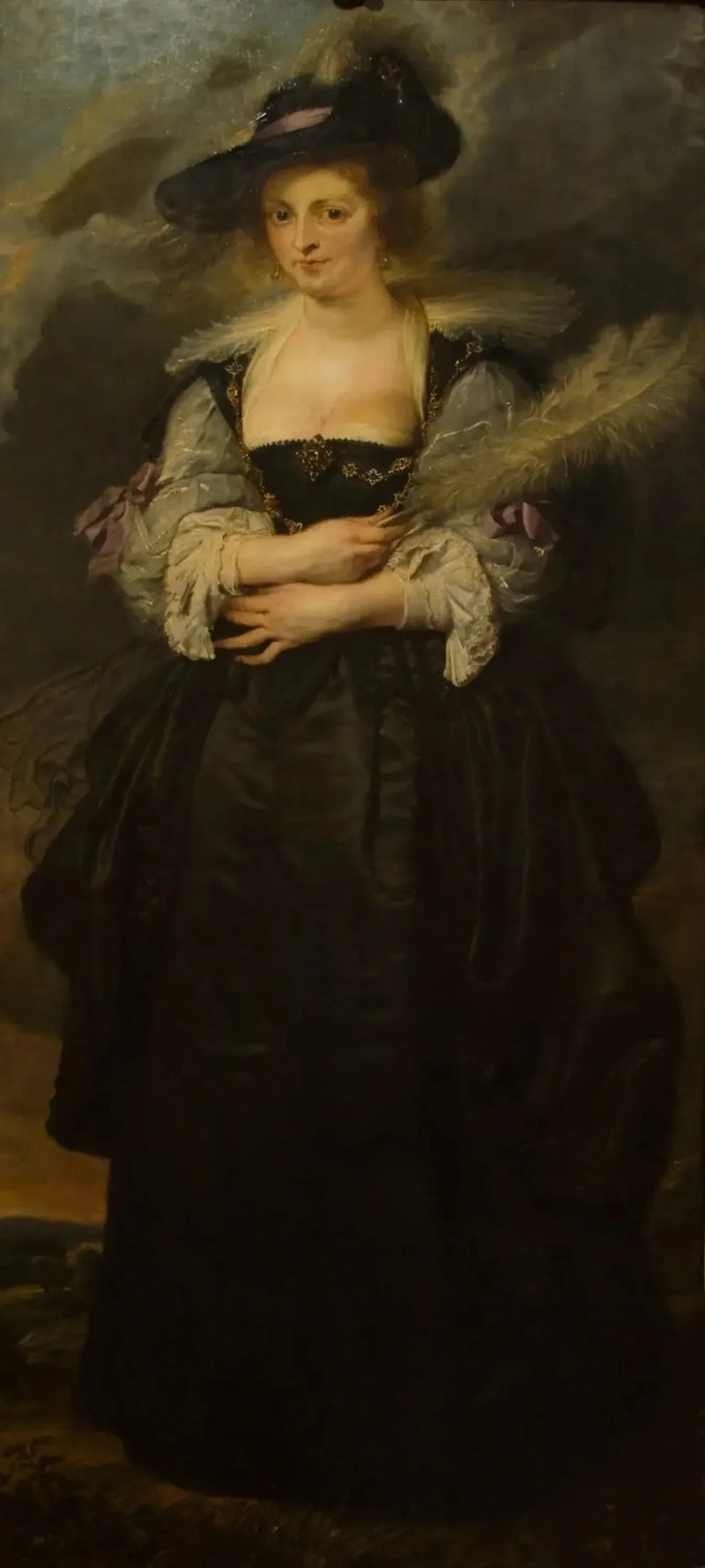 Porträtt av Hélène Fourment - Peter Paul Rubens