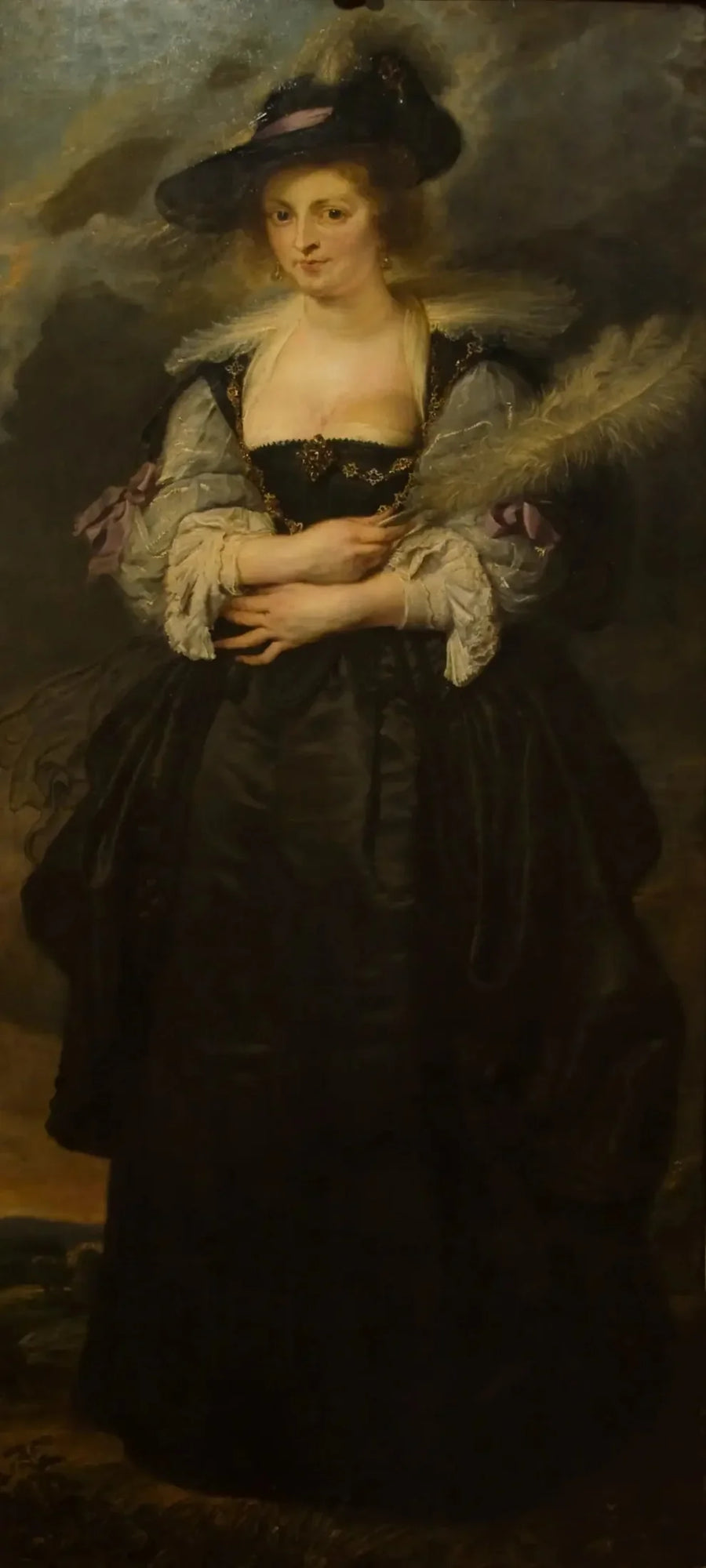 Porträtt av Hélène Fourment - Peter Paul Rubens