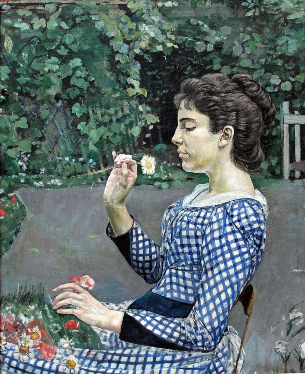 Portrait d'Hélène Weiglé - Ferdinand Hodler image 1 reproduction de peinture à l’huile