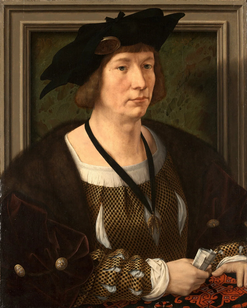 Porträtt av Hendrik III, greve av Nassau-Breda - Jan Gossaert