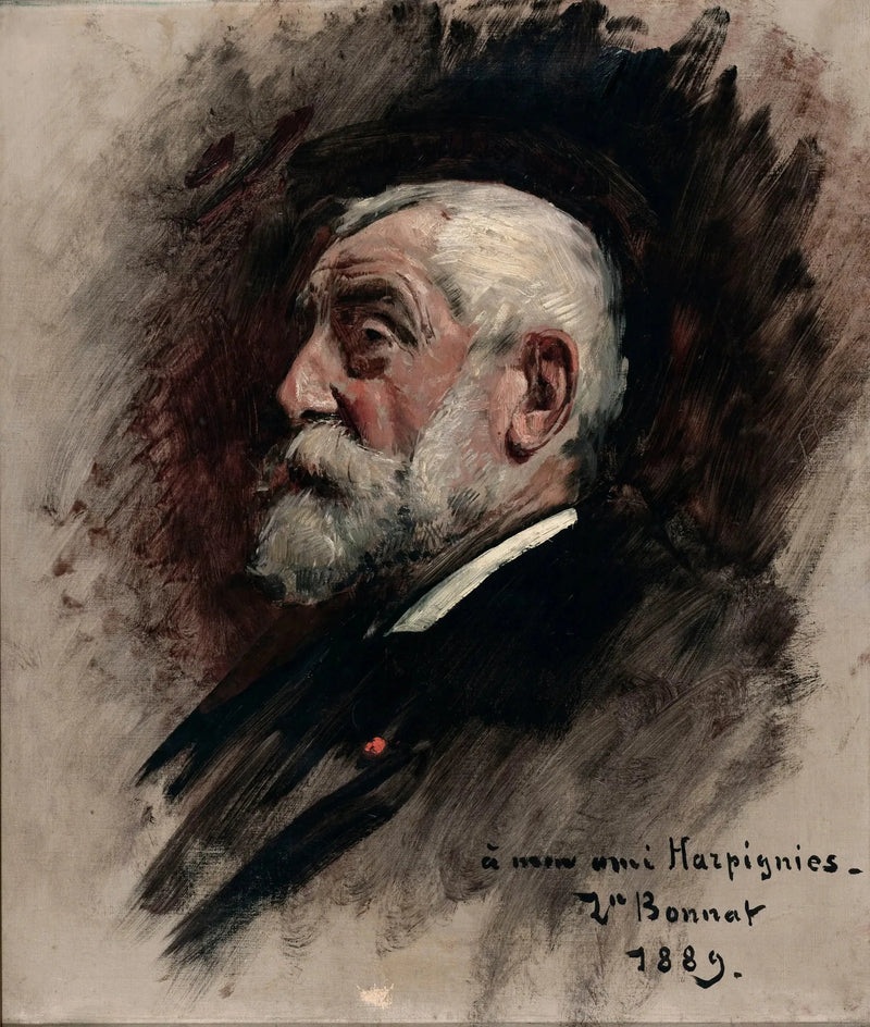 Porträtt av Henri Harpignies - Léon Bonnat