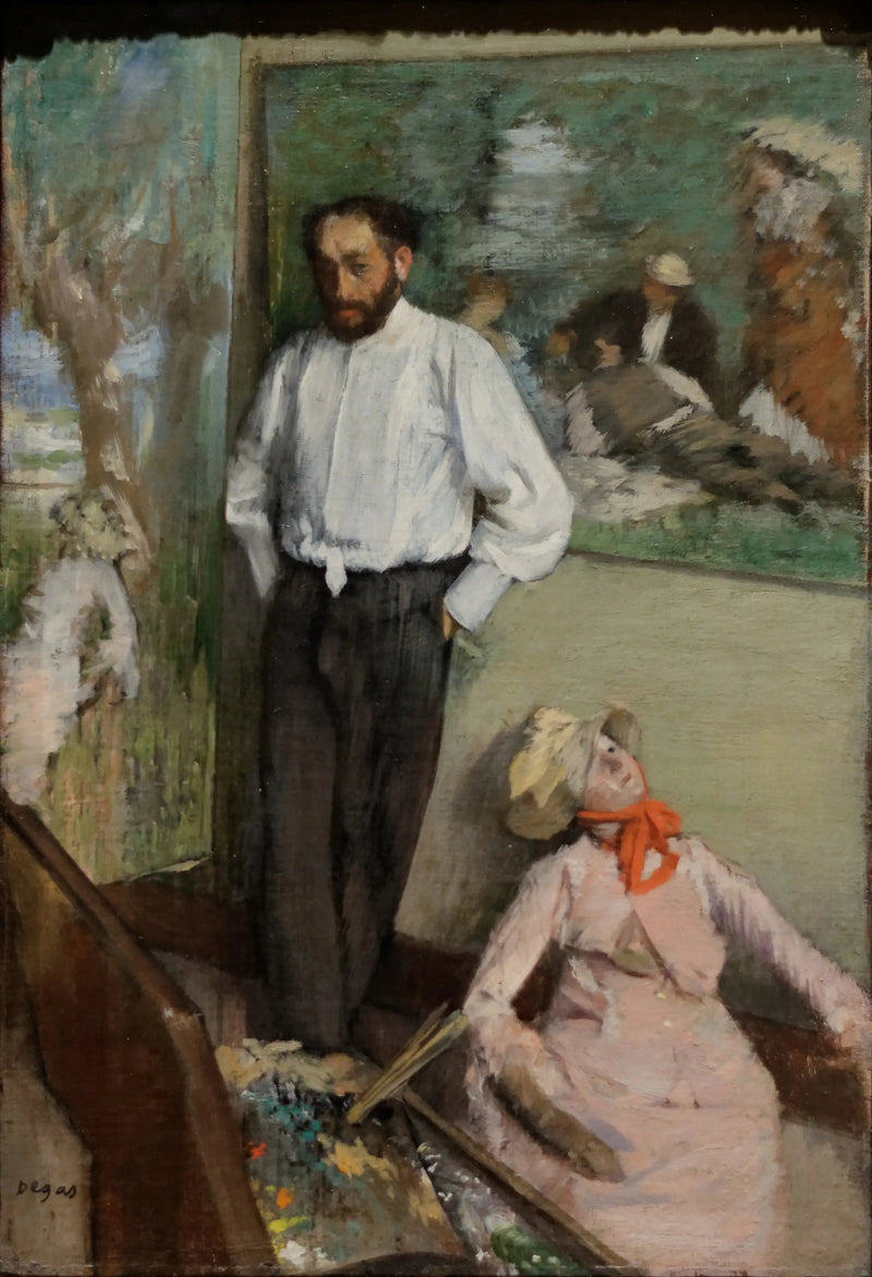 Porträtt av Henri Michel-Lévy - Edgar Degas