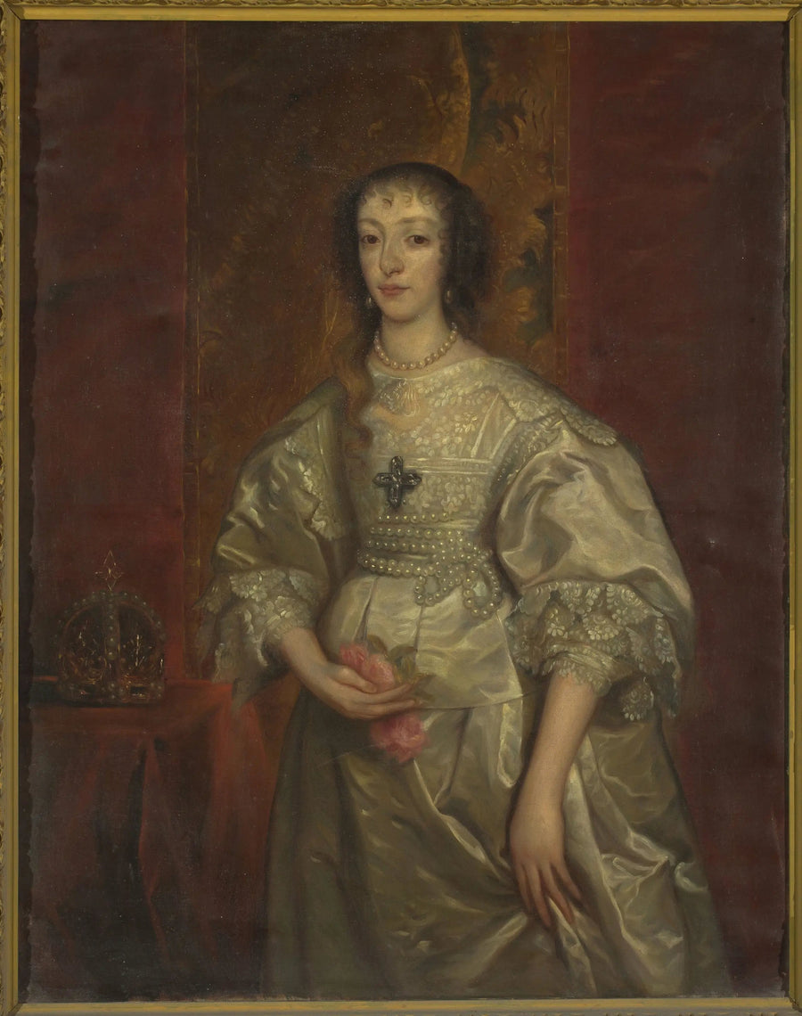 Porträtt av Henriette Marie (1609-1699), drottning av England - Antoine van Dyck
