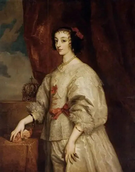 Henriette Marie-porträtt - Antoine van Dyck