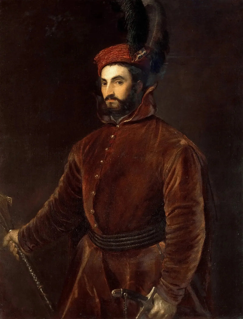 Porträtt av Hippolyte de Médicis - Titian