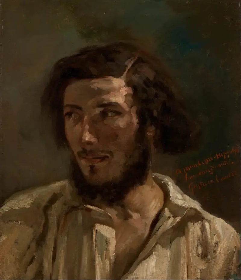 Porträtt av Hippolyte (Pradelles?) - Gustave Courbet