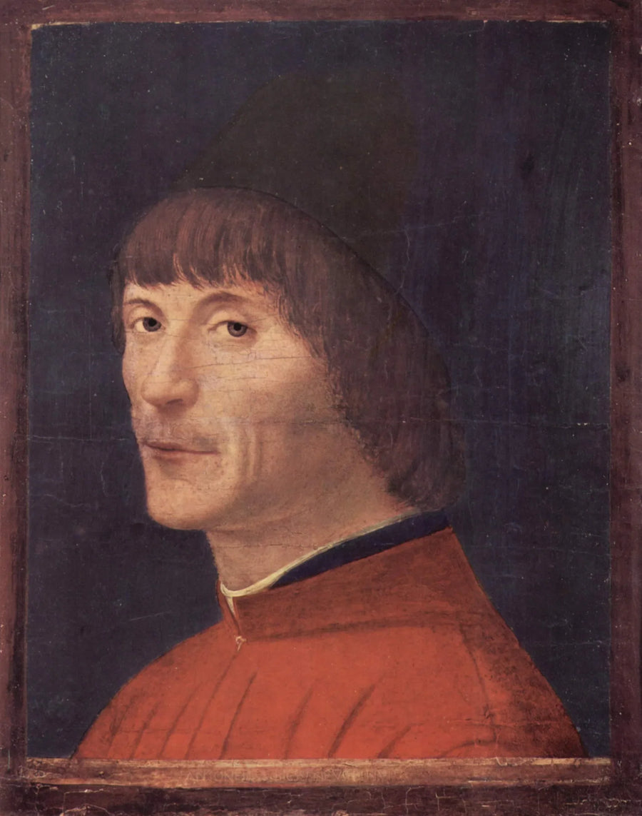 Porträtt av man - Antonello de Messine
