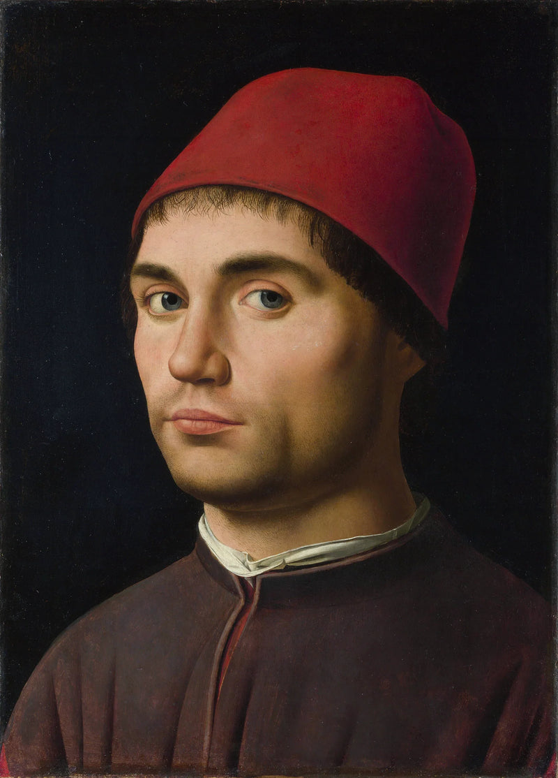 Porträtt av man - Antonello de Messine