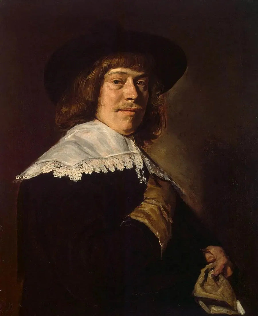 Porträtt av en man med hatt - Frans Hals