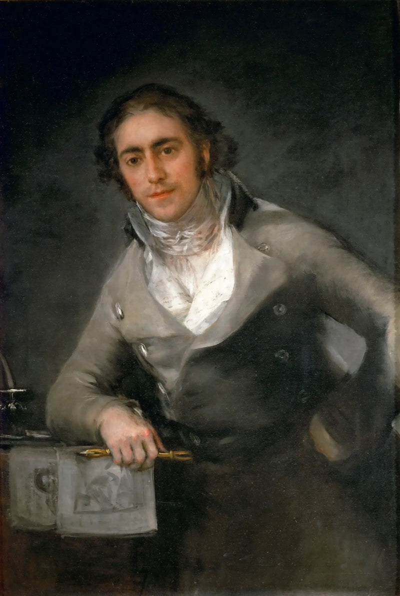 Porträtt av man, även kallat Porträtt av Don Evaristo Pérez de Castro - Francisco de Goya
