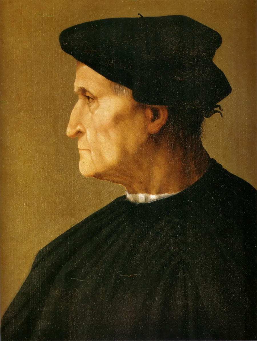 Porträtt av man i svart - Rosso Fiorentino