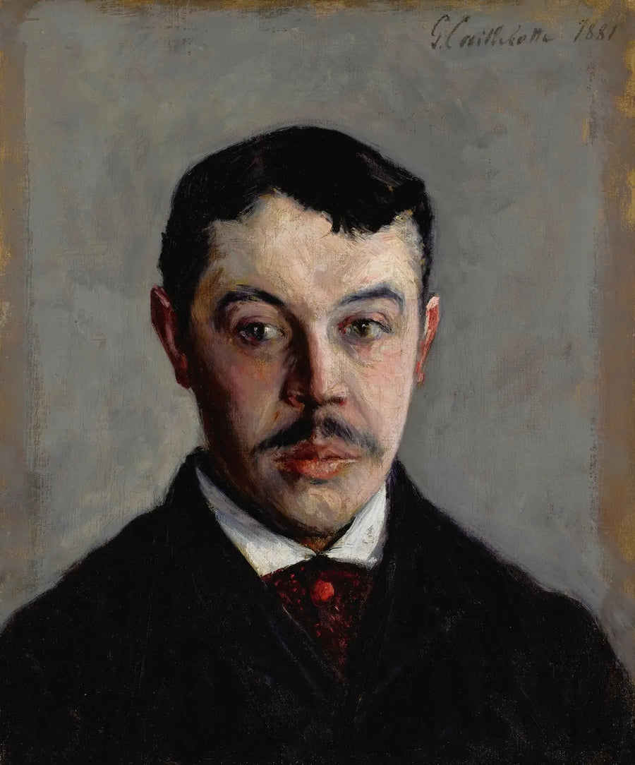 Porträtt av man - Gustave Caillebotte