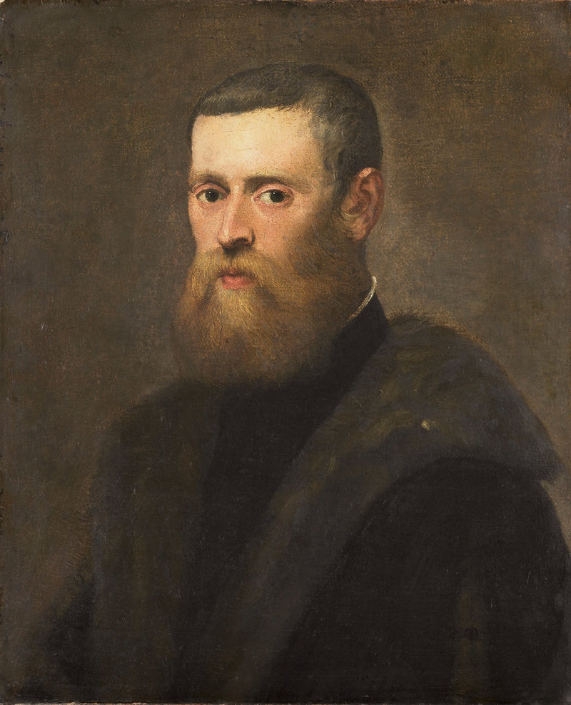 Porträtt av man - Jacopo Tintoretto