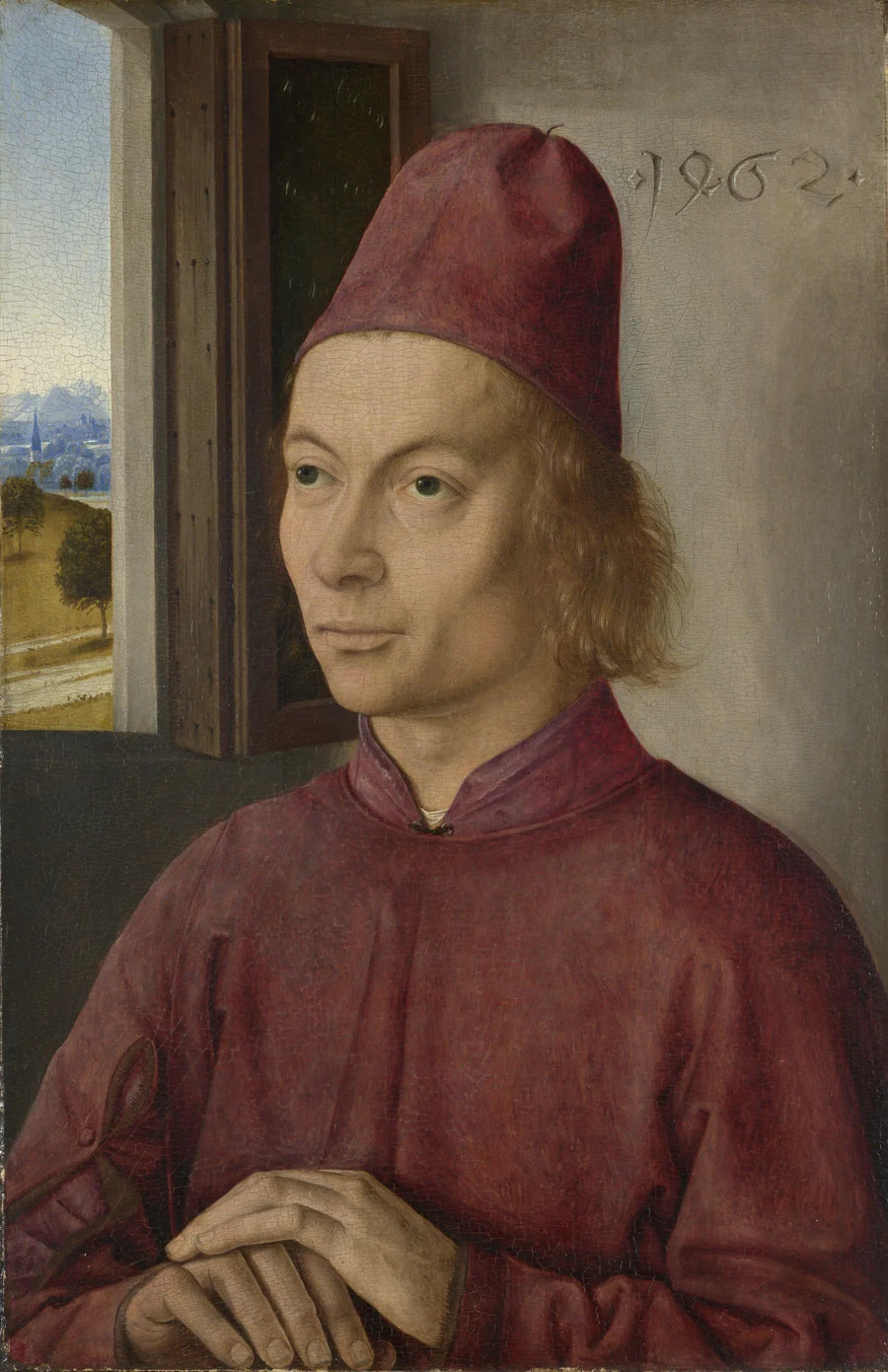 Porträtt av man (Jan van Winckele ?) - Dirk Bouts