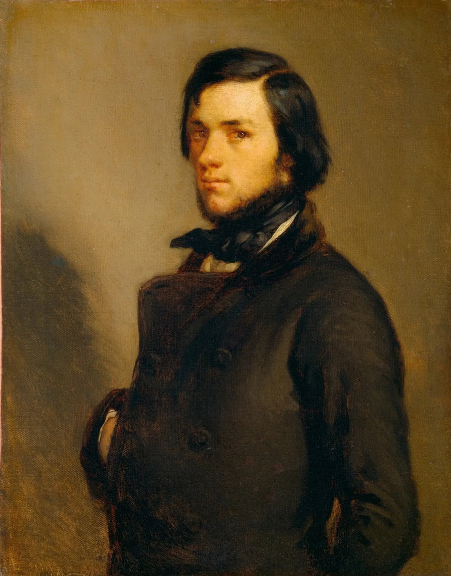 Porträtt av man - Jean-François Millet