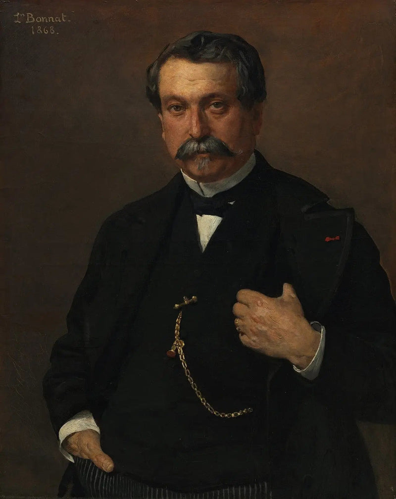 Porträtt av man - Léon Bonnat