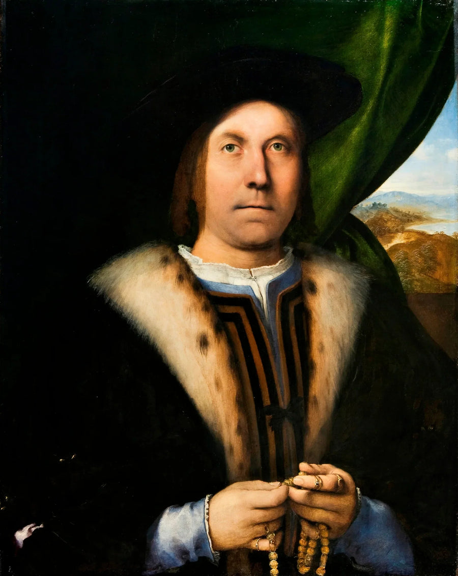 Porträtt av man - Lorenzo Lotto