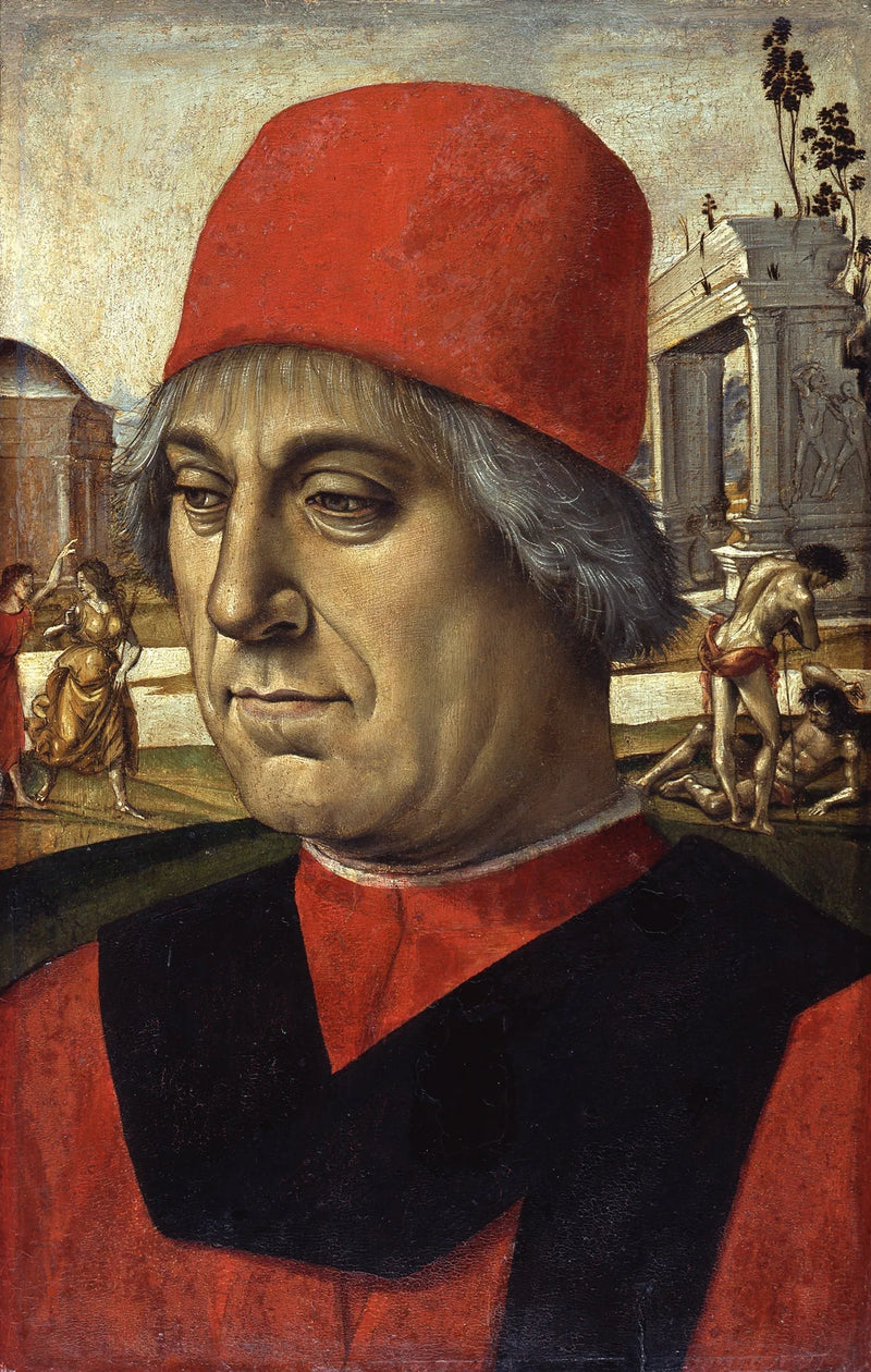 Porträtt av man - Luca Signorelli
