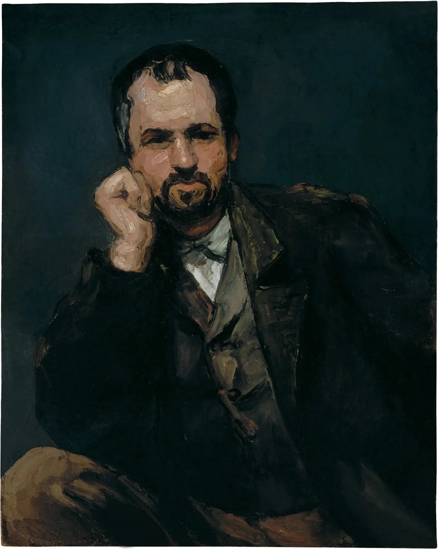Porträtt av en man - Paul Cézanne