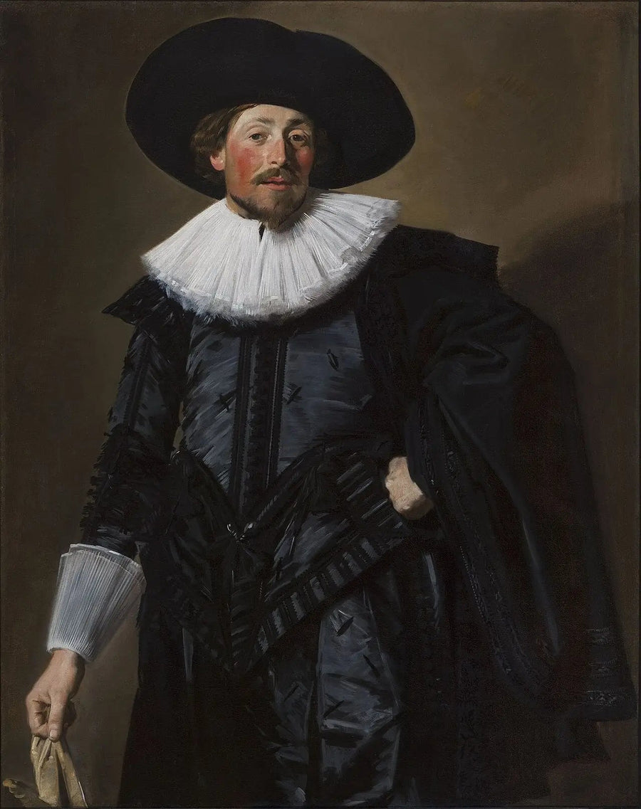 Porträtt av en man; (möjlig) Michiel de Wael (1596-1659) - Frans Hals