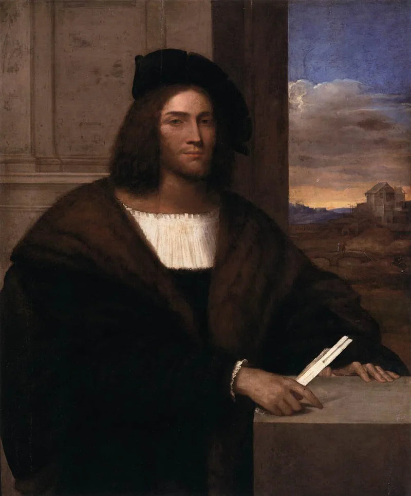 Porträtt av man - Sebastiano del Piombo