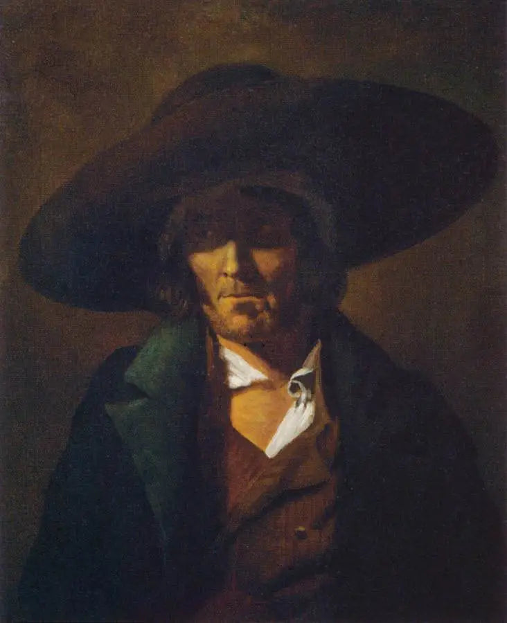 Porträtt av man - Théodore Géricault