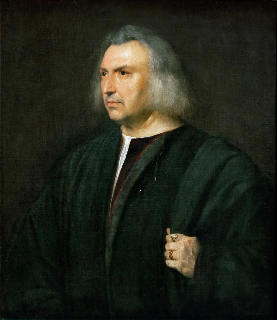 Porträtt av man - Titian