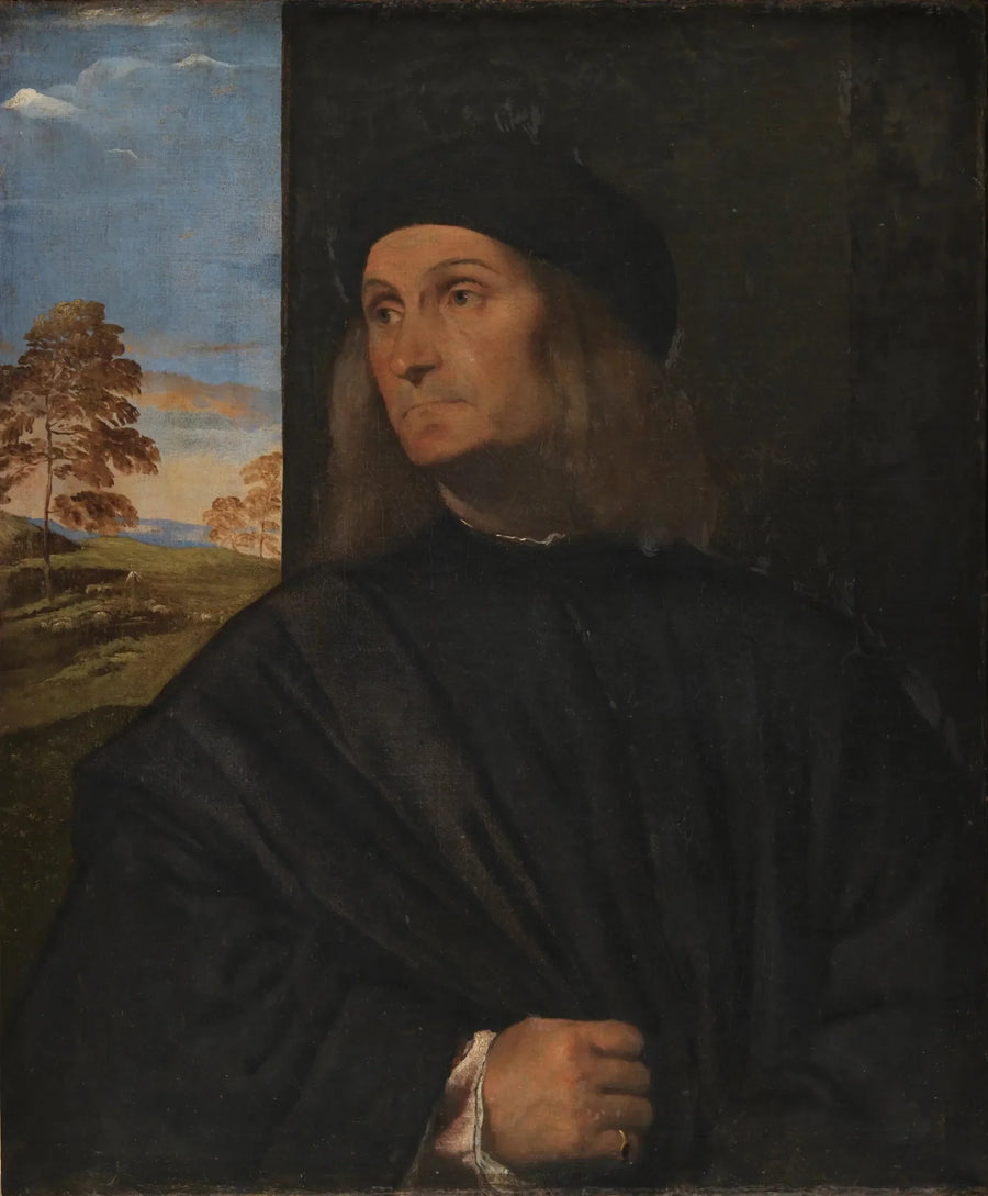 Porträtt av man - Titian