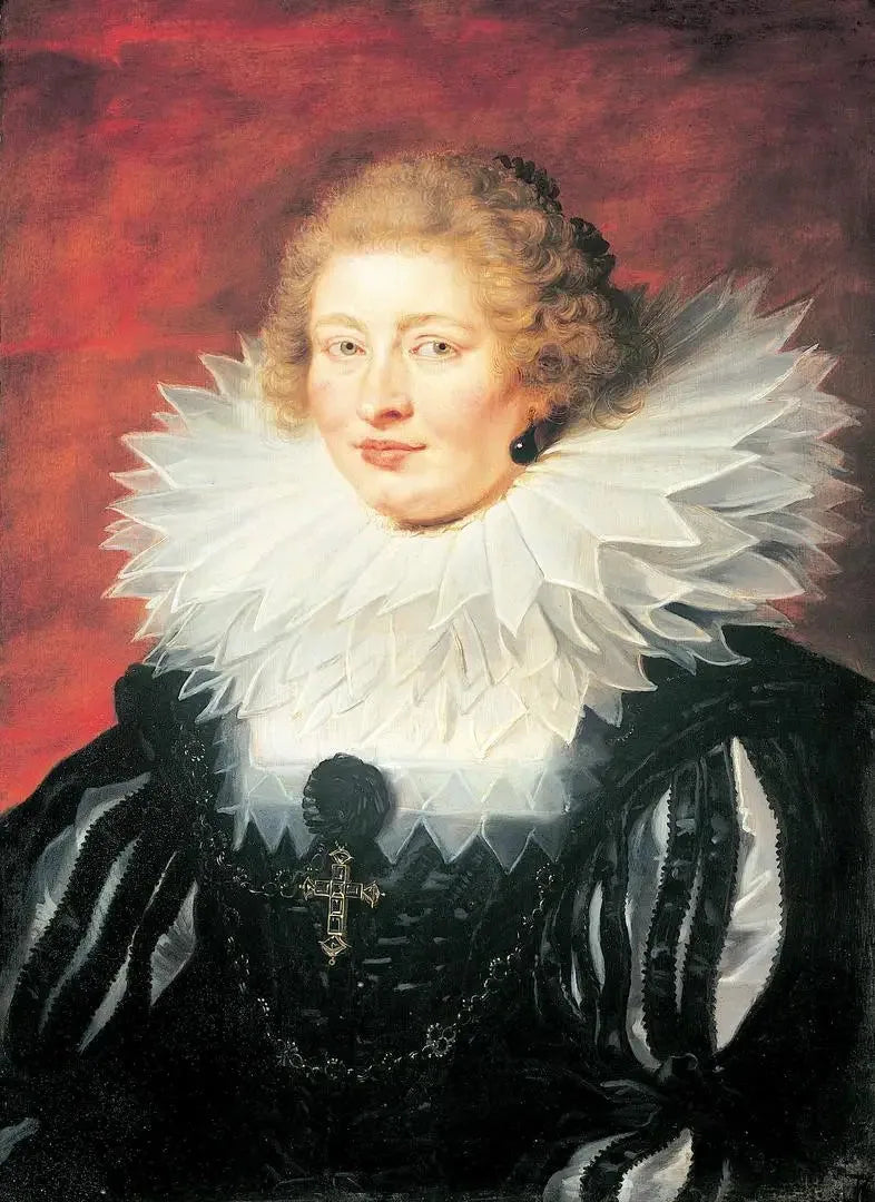 Porträtt av Hypolite de Male (?-?), hustru till Henri de Vicq, herre av Meulevelt (1573-1651) - Peter Paul Rubens