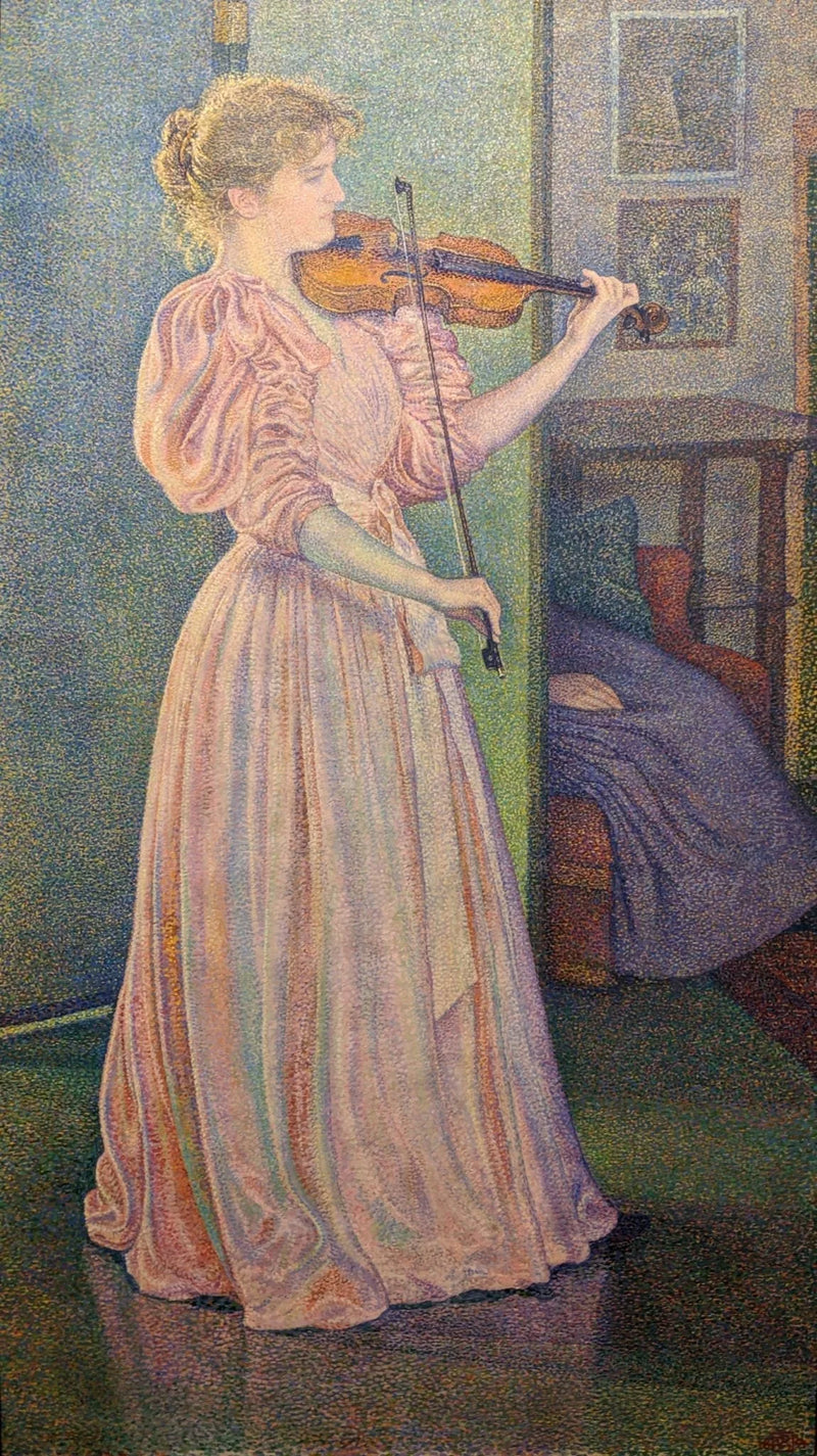 Porträtt av Irma Sèthe - Théodore van Rysselberghe