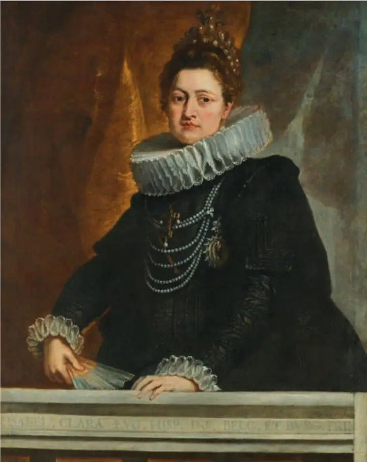 Porträtt av Isabella Clara Eugenia - Peter Paul Rubens