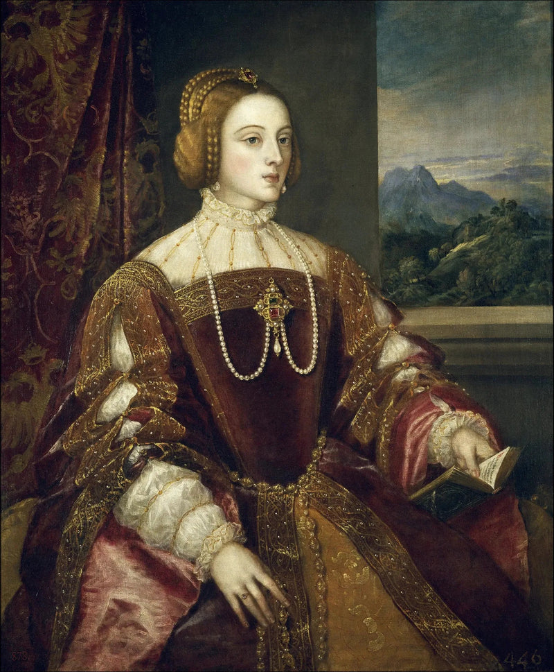 Porträtt av Isabelle av Portugal - Titian