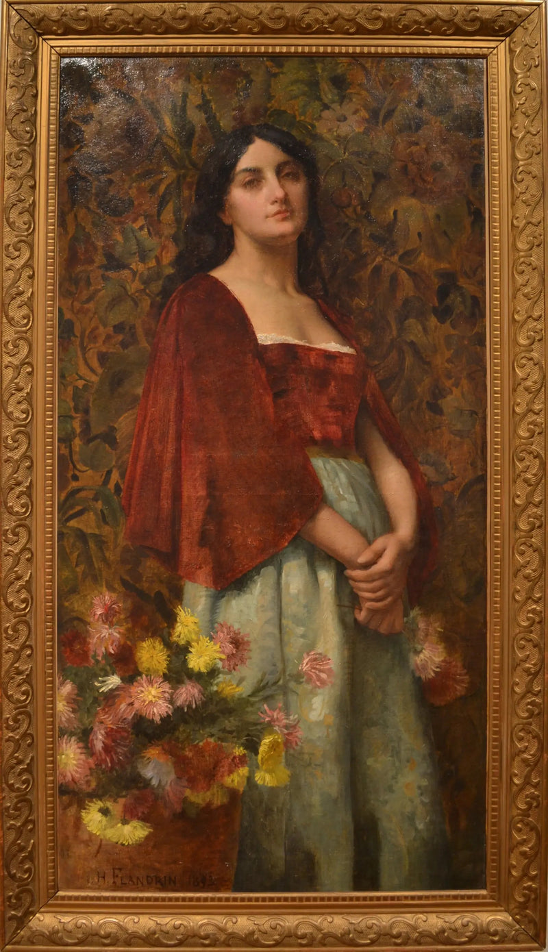 Italiensk porträtt - Hippolyte Flandrin