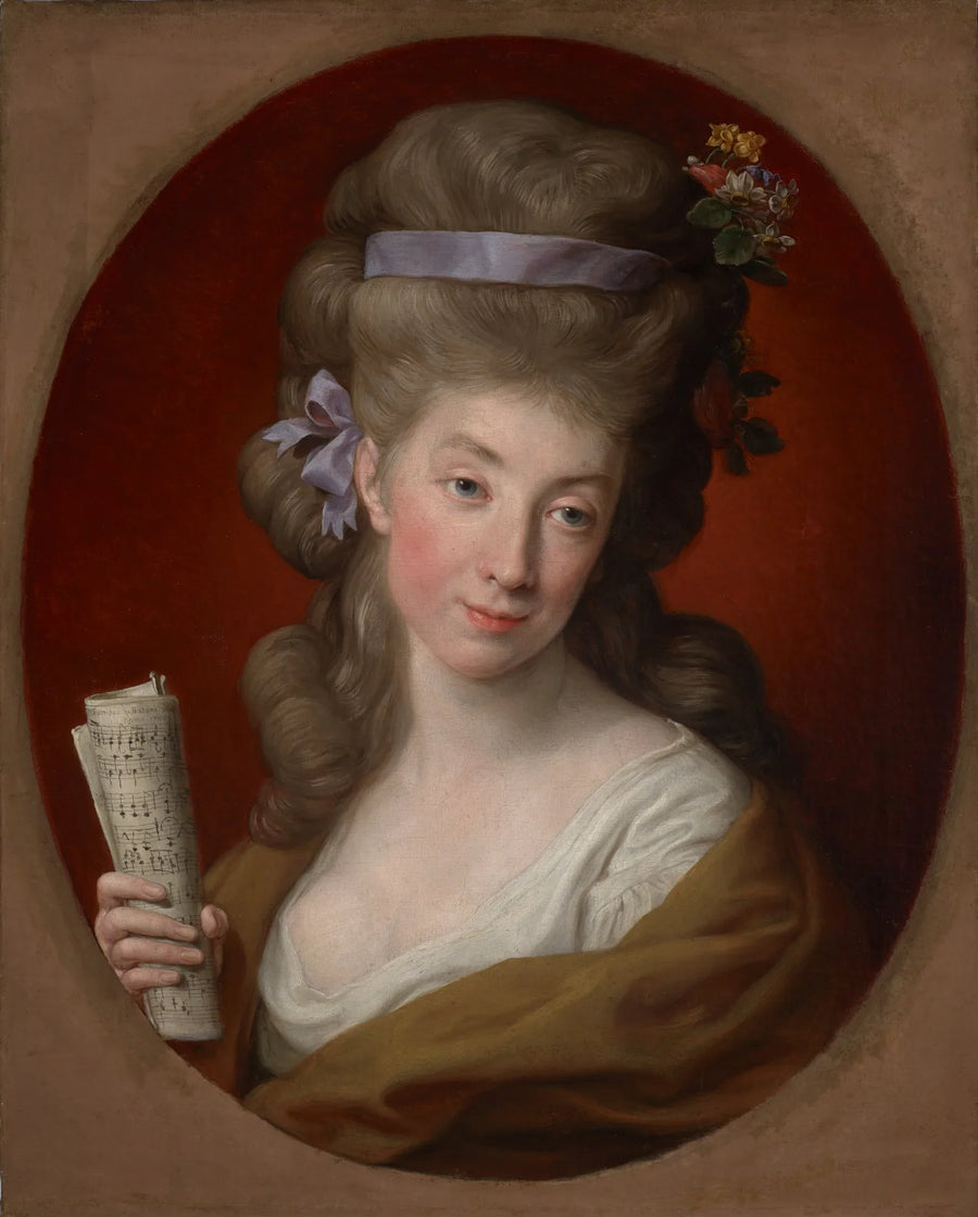 Porträtt av Izabela född Lubomirska, hustru till Ignacy Potocki (1755-1783) - Pompeo Batoni