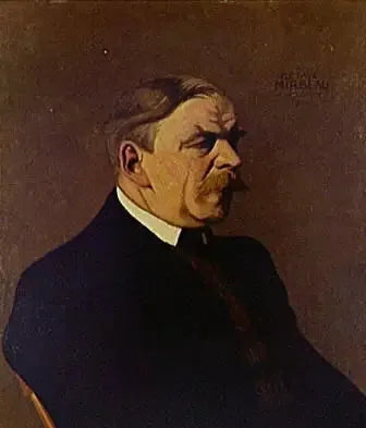 Porträtt av Octave Mirbeau - Félix Vallotton
