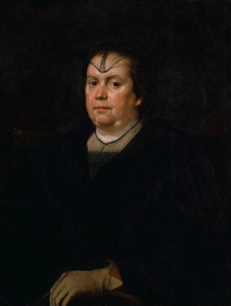 Porträtt av Olimpia Maidalchini Pamphilj (1591-1657), halvlång, klädd i svart - Diego Velázquez
