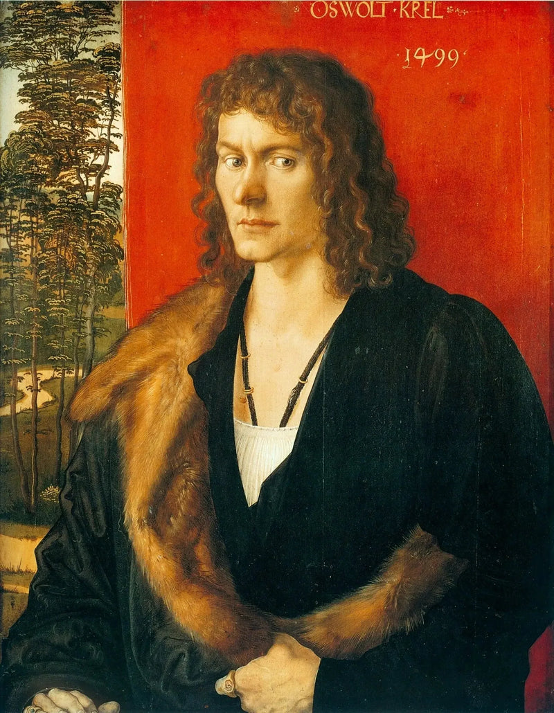 Porträtt av Oswolt Krel : Oswolt Krel - Albrecht Dürer