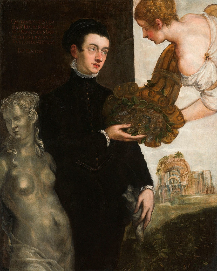 Porträtt av Ottavio Strada - Jacopo Tintoretto