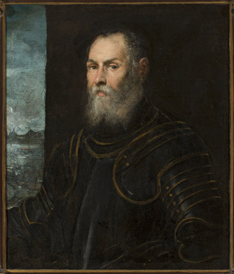 Venetiansk amiralporträtt - Jacopo Tintoretto