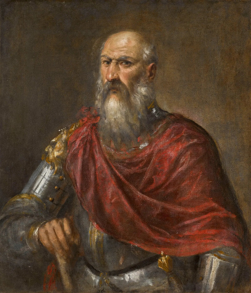 Porträtt av en venetiansk amiral, troligen Francesco Duodo - Titian