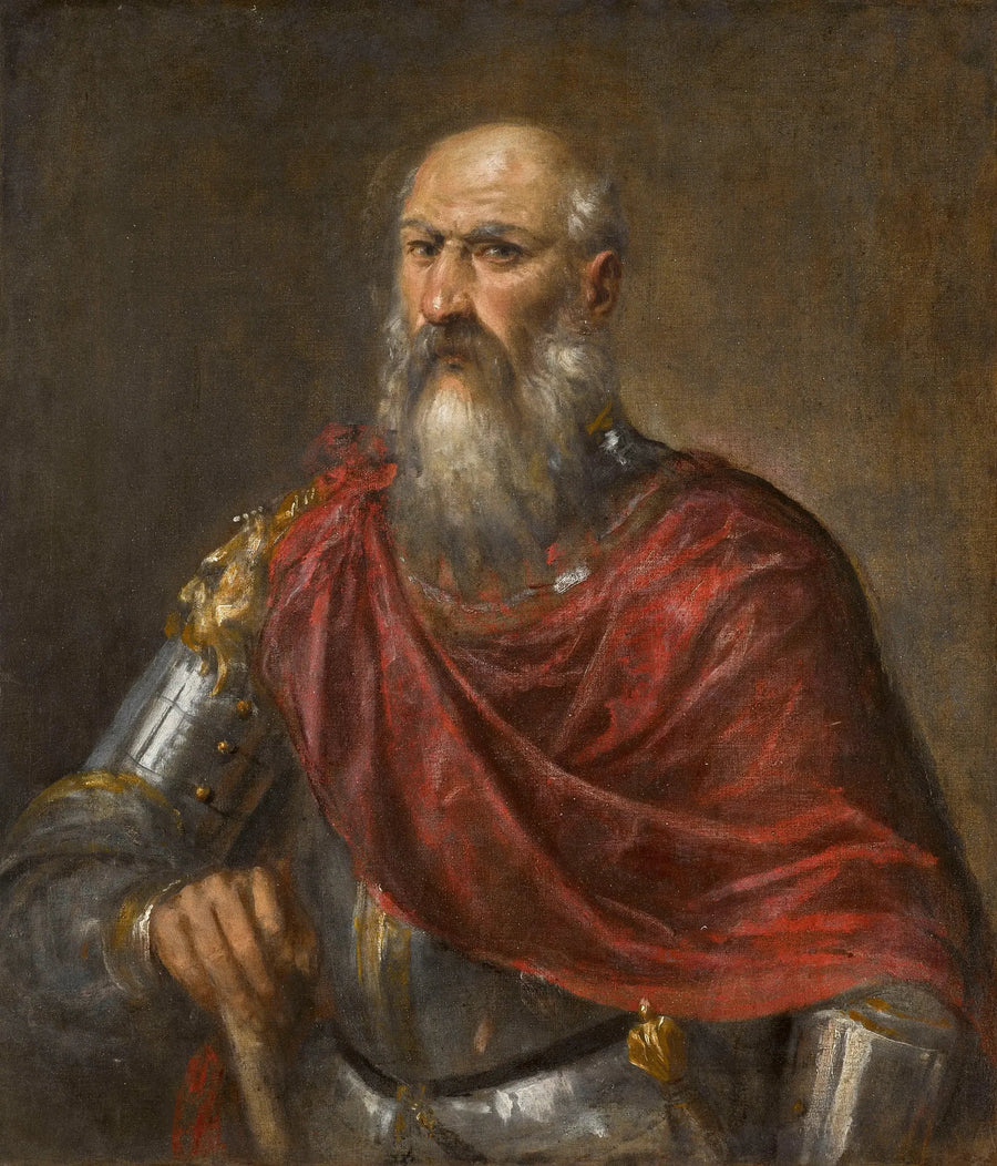 Porträtt av en venetiansk amiral, troligen Francesco Duodo - Titian