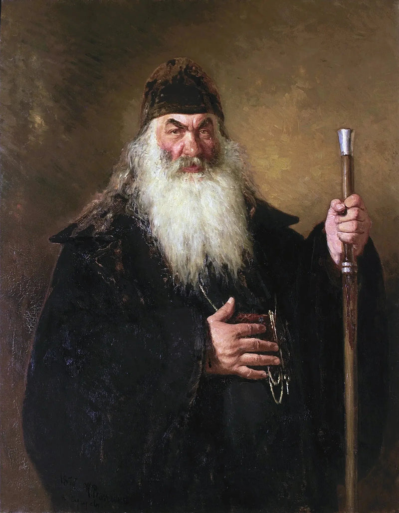 Porträtt av en ärkediakon - Ilya Repin