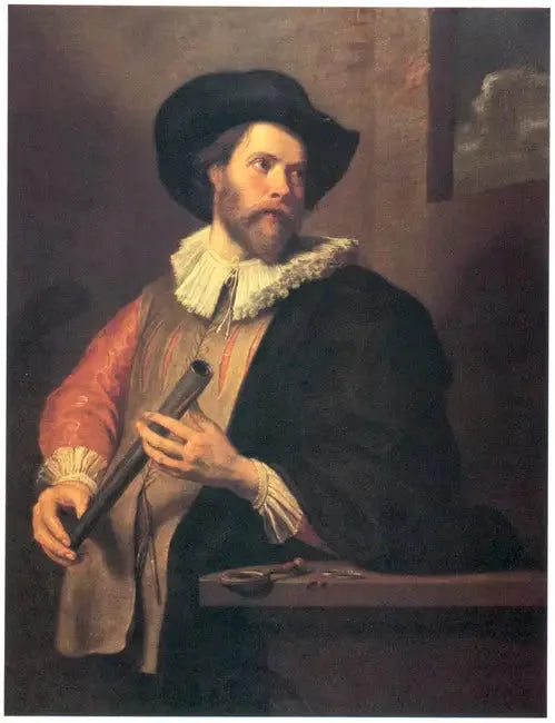 Porträtt av en okänd astronom - Antoine van Dyck