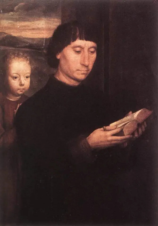 Porträtt av en manlig givare - Hans Memling