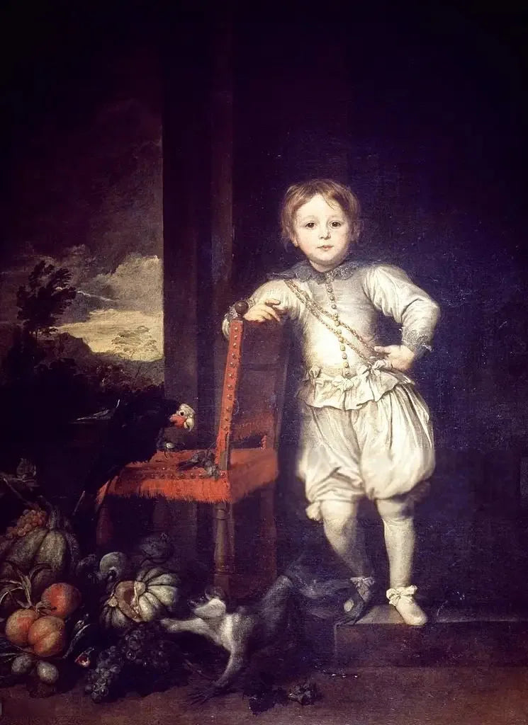 Porträtt av ett barn i vitt - Antoine van Dyck