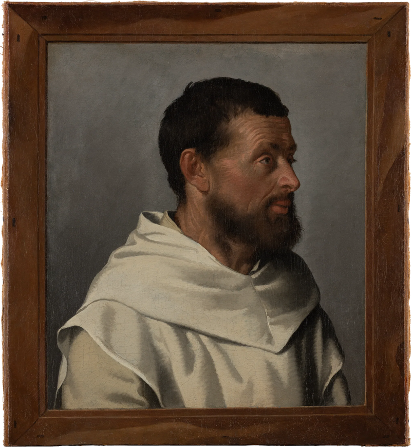 Porträtt av en sekulär bror - Giovanni Battista Moroni