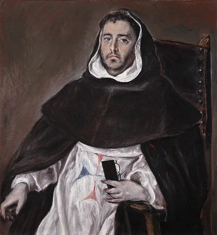 Porträtt av en trinär bror - El Greco