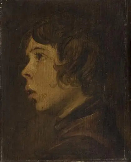 Porträtt av en pojke vänd mot vänster - Frans Hals