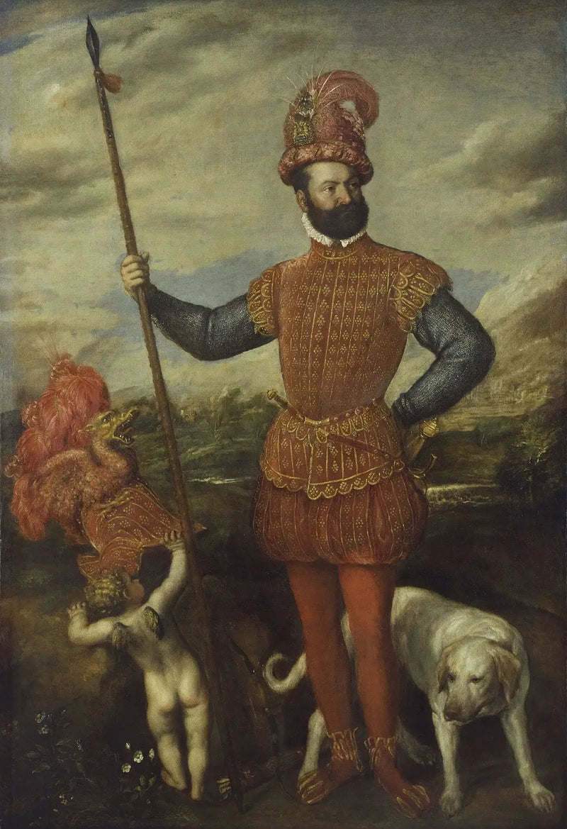 Porträtt av en general - Titian